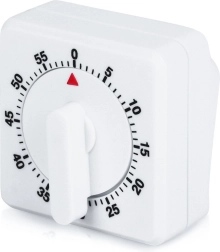 Mechaninis virtuvinis laikmatis ORION 0–60 min, baltas