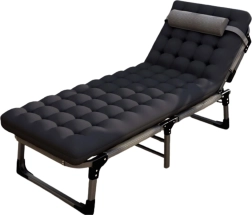 Sulankstoma turistinė gultinė „Business, Field, Premium cot“ – Juoda