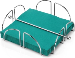 Steel napkin holder with pressing rod 18 × 18 cm
