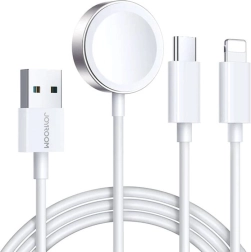 Magnetinis įkrovimo laidas Jonroom, skirtas Apple Watch, Lightning ir USB-C, 1,2 m