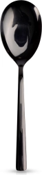 Juodas nerūdijančio plieno salotų šaukštas BLACK 25 cm Orion