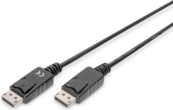 DisplayPort connecting cable with 1080p 60Hz FHD latch type DP/DP M/M black 3m