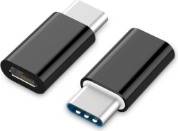 USB-C į microUSB (F) adapteris, juodas