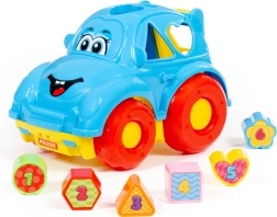 Automobilis-rūšiuoklis – edukacinis automobilis formoms ir skaičiams