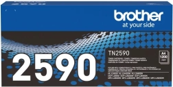 Black toner brother tn-2590, yield 1200 pages