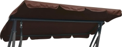 Pakeičiamas sodo supynės stogas, rudas
