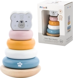 VIGA PolarB medinė edukacinė piramidė – Baltasis lokys