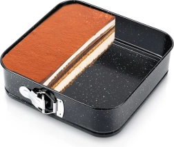 Išardoma granitinė kvadratinė kepimo forma 24 × 24 × 6,8 cm