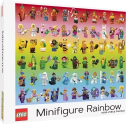 Dėlionė LEGO vaivorykštinės minifigūrėlės, 1000 detalių