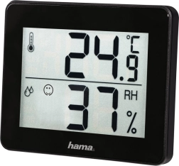 Skaitmeninis termometras ir higrometras Hama TH-130, juodas