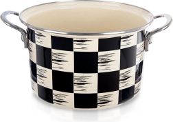 Enamel Pot Checkered 22 cm, 4 l