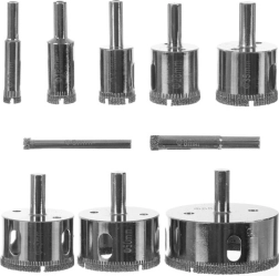 BIGSTREN 10 vnt. deimantinių gręžimo karūnėlių rinkinys
