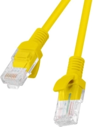 Patchcord LANBERG 0.25m Yellow 10-pack