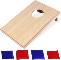 Free & Easy tabletop cornhole bean bag toss game for the whole family