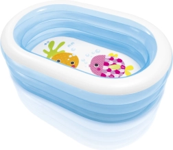Pripučiamas ovalus baseinas „Banginis“ 163 × 107 × 46 cm