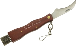 Sulankstomas grybavimo peilis su šepetėliu