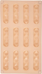 Silikoninė forma sausainiams ir praliniams, smėlio spalvos, 29,5 × 17 × 1,5 cm