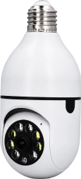 Wireless Wi‑Fi IP camera in an E27 bulb shape, 30 W, for home monitoring - 1 piece