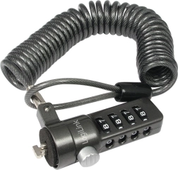 Kensington lock with 4-digit code, black