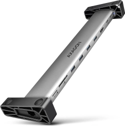 Axagon HMC-10HLS USB-C hub 9-in-1 with HDMI 4K/60 Hz, GLAN, card reader and PD 100 W