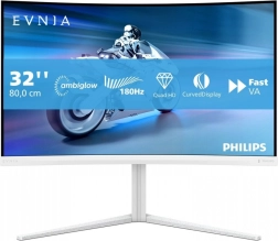 Curved gaming monitor 31.5" Philips Evnia 180 Hz with Ambiglow
