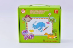 Mac Toys dėlionė „Dinozaurai“ su vandens piešimu