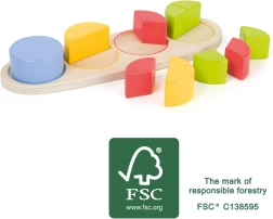 Small Foot medinė edukacinė trupmenų lentelė