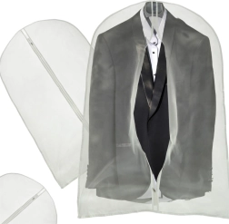 Apsauginis drabužių užvalkalas 60 × 100 cm su užtrauktuku – Permatomas 60×120