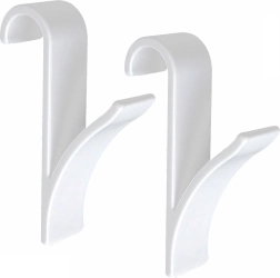 Plastikiniai kabliukai radiatoriui, 2 vnt. – universalūs pakabinami kabliukai be gręžimo