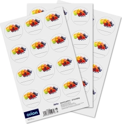 Savaime prilimpančios etiketės stiklainiams, 36 vnt.