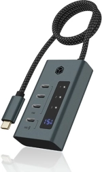 USB-C šakotuvis IB-HUB1454-C31 su 4 prievadais ir 24 W maitinimu