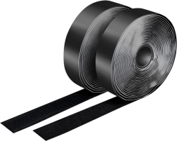 Lipni kibi juosta LOGILINK 2×5 m, juoda, 25 mm