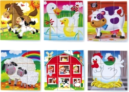 Dėlionės kubeliai – ferma