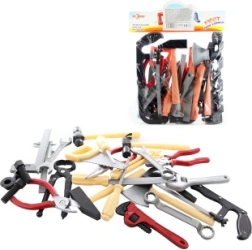 Vaikiškas maišelis su įrankiais – plastikinis įrankių rinkinys mažiesiems meistrams