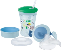 Vaikiškas puodelis NUK Learn to Drink Set berniukams 230 ml