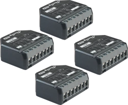 4 vnt. Shelly 2PM Gen4 Pro valdiklių rinkinys žaliuzėms ir prietaisams (Zigbee/Matter)