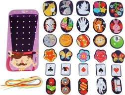 Lucy & Leo burtininko medinis vėrimo rinkinys