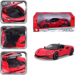 Metalinis modelis BBURAGO FERRARI SF90 STRADALE 1:18 raudonas
