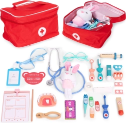 Wooden doctor set with bag for children 28 pcs ECOTOYS