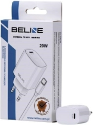 Kompaktiškas sieninis įkroviklis 20 W USB‑C + USB‑C laidas – Balta