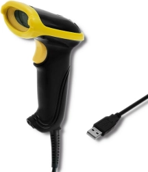 1D ir 2D brūkšninių kodų skaitytuvas USB juodas