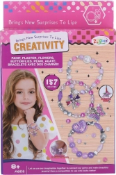 Rankų darbo papuošalų kūrimo rinkinys: apyrankės ir karoliai