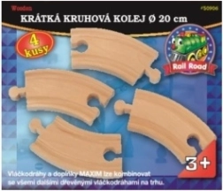 Maxim trumpos lenktos bėgių atkarpos – rinkinys 4 vnt.