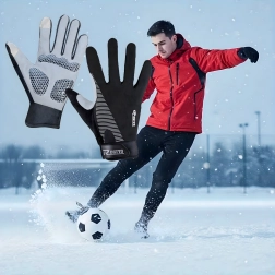 Winter sports cycling gloves with touchscreen function XL