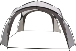 Sodo vakarėlių paviljonas su nešiojimo krepšiu, pilkas, MULTIGARDEN