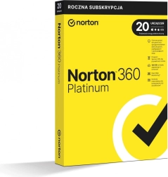 Norton 360 Platinum, 100 GB, 1 naudotojas, 20 įrenginių, 1 metai