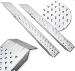 Plieninės įvažiavimo rampos 400 kg automobiliams ir dirbtuvių įrangai