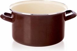 Brown Enamel Pot 20 cm, 3 l