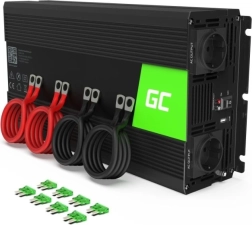 Autonominis įtampos keitiklis GREEN CELL 12 V į 230 V, 2000 W (4000 W pikinė galia), modifikuota sinusoidė