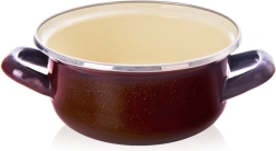 Emaliuotas puodas Brown 16 cm, 1 l Orion